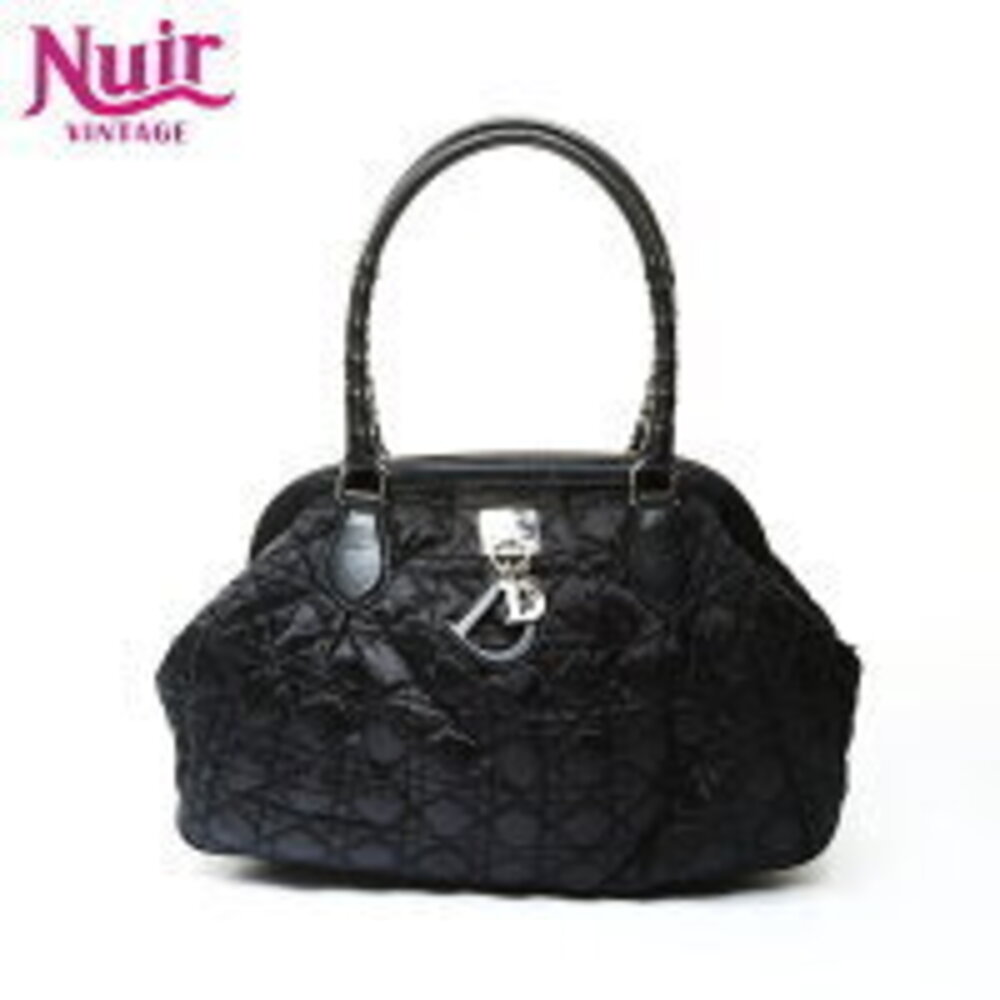 Christian Dior Cannage Lovely Shoulder Bag Black - Picture 1 of 13